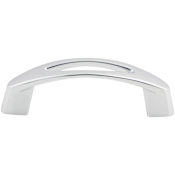 Top Knobs Verona 3 Inch Center to Center Handle Cabinet Pull from the Nouveau Collection Polished Chrome