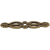 Top Knobs Newton 3-3/16 Inch Pull Backplate from the Tuscany Series German Bronze