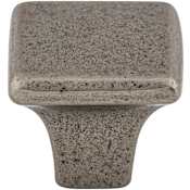 Top Knobs Square 1-3/16 Inch Square Cabinet Knob from the Britannia Collection Cast Iron