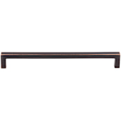 Top Knobs Square 8-13/16 Inch Center to Center Handle Cabinet Pull from the Nouveau III Collection Tuscan Bronze