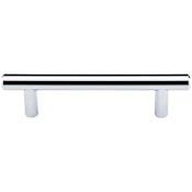 Top Knobs Hopewell 3-3/4 Inch Center to Center Bar Cabinet Pull from the Bar Pulls Collection Polished Chrome