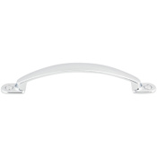Top Knobs Arendal 5-1/16 Inch Center to Center Handle Cabinet Pull from the Somerset Collection Polished Chrome