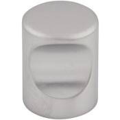 Top Knobs Indent 3/4 Inch Cylindrical Cabinet Knob from the Sanctuary II Collection Aluminum