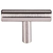 Top Knobs Hopewell 2 Inch Bar Cabinet Knob from the Bar Pulls Collection Brushed Satin Nickel
