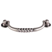 Top Knobs Eton 3-3/4 Inch Center to Center Drop Cabinet Pull from the Britannia Series Pewter Antique