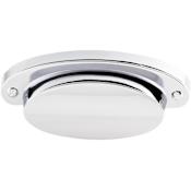 Top Knobs Cup 2-9/16 Inch Center to Center Cup Cabinet Pull from the Dakota Collection Polished Chrome