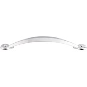 Top Knobs Angle 5-1/16 Inch Center to Center Handle Cabinet Pull from the Dakota Collection Polished Chrome