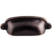 Top Knobs Cup 2-9/16 Inch Center to Center Cup Cabinet Pull from the Dakota Collection Tuscan Bronze