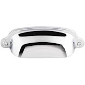 Top Knobs Cup 2-9/16 Inch Center to Center Cup Cabinet Pull from the Dakota Collection Polished Chrome