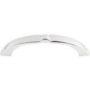 Top Knobs Lida 3-3/4 Inch Center to Center Handle Cabinet Pull from the Dakota Collection Polished Chrome