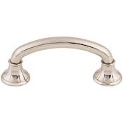 Top Knobs Lund 3 Inch Center to Center Handle Cabinet Pull from the Edwardian Collection Polished Nickel