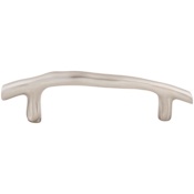Top Knobs Twig 3-1/2 Inch Center to Center Branch Designer Cabinet Pull from the Aspen II Series Brushed Satin Nickel