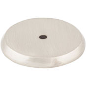 Top Knobs Rounded 1-3/4 Inch Diameter Knob Backplate from the Aspen II Series Brushed Satin Nickel