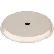 Top Knobs Rounded 1-3/4 Inch Diameter Knob Backplate from the Aspen II Series Polished Nickel