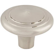 Top Knobs Peak 2 Inch Mushroom Cabinet Knob from the Aspen II Collection Brushed Satin Nickel
