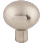 Top Knobs Large 1-7/16 Inch Oval Cabinet Knob from the Aspen II Collection Brushed Satin Nickel