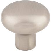 Top Knobs Rounded 1-3/8 Inch Mushroom Cabinet Knob from the Aspen II Collection Brushed Satin Nickel