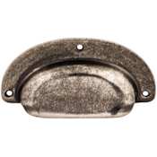 Top Knobs Mayfair Cup 2 Inch Center to Center Cup Cabinet Pull from the Tuscany Collection Pewter Antique