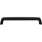 Top Knobs Tapered 7-9/16 Inch Center to Center Handle Cabinet Pull from the Nouveau III Series Flat Black