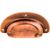 Top Knobs Mayfair Cup 2 Inch Center to Center Cup Cabinet Pull from the Tuscany Collection Antique Copper