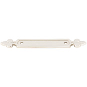Top Knobs Dover 2-1/2 Inch Center to Center Pull Backplate from the Tuscany Series Polished Nickel