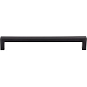 Top Knobs Square 7-9/16 Inch Center to Center Handle Cabinet Pull from the Nouveau III Series Flat Black