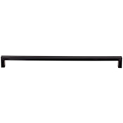 Top Knobs Square 12-5/8 Inch Center to Center Handle Cabinet Pull from the Nouveau III Series Flat Black