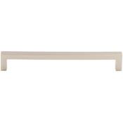 Top Knobs Square 7-9/16 Inch Center to Center Handle Cabinet Pull from the Asbury Series Polished Nickel