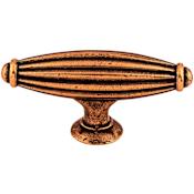 Top Knobs T-Handle 2-5/8 Inch Bar Cabinet Knob from the Tuscany Collection Antique Copper