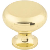Top Knobs Flat 1-1/4 Inch Mushroom Cabinet Knob from the Somerset II Collection Polished Brass