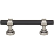 Top Knobs Bit 3 Inch Center to Center Bar Cabinet Pull Flat Black / Pewter Antique