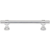 Top Knobs Bit 5-1/16 Inch Center to Center Bar Cabinet Pull Polished Chrome