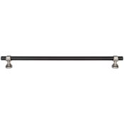 Top Knobs Bit 12 Inch Center to Center Bar Cabinet Pull Flat Black / Pewter Antique