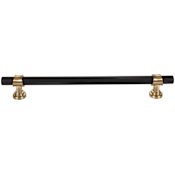Top Knobs Bit 18 Inch Center to Center Bar Appliance Pull Flat Black / Honey Bronze