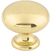 Top Knobs Mushroom 1-1/4 Inch Mushroom Cabinet Knob from the Somerset II Collection Polished Brass