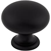 Top Knobs Mushroom 1-1/4 Inch Mushroom Cabinet Knob from the Somerset II Collection Flat Black