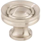 Top Knobs Button 1-1/4 Inch Mushroom Cabinet Knob from the Asbury Collection Brushed Satin Nickel
