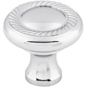 Top Knobs Swirl Cut 1-1/4 Inch Mushroom Cabinet Knob from the Somerset II Collection Polished Chrome