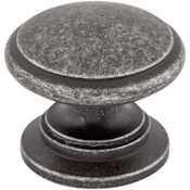 Top Knobs Ray 1-1/4 Inch Mushroom Cabinet Knob from the Somerset II Collection Black Iron