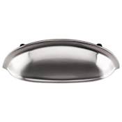 Top Knobs Somerset 3 Inch Center to Center Cup Cabinet Pull from the Somerset Series - 25 Pack Brushed Satin Nickel