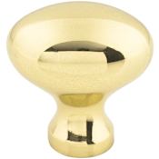 Top Knobs Egg 1-1/4 Inch Oval Cabinet Knob from the Somerset II Collection Polished Brass