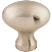 Top Knobs Egg 1-1/4 Inch Oval Cabinet Knob from the Somerset II Collection Brushed Satin Nickel