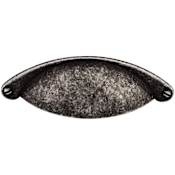 Top Knobs Somerset 2-1/2 Inch Center to Center Cup Cabinet Pull Black Iron
