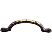 Top Knobs Warwick 3-3/4 Inch Center to Center Handle Cabinet Pull from the Britannia Collection Dark Antique Brass