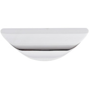 Top Knobs Cup 3-3/8 Inch Long Finger Cabinet Pull from the Nouveau Collection Polished Chrome