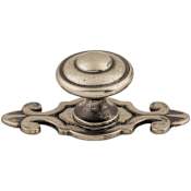 Top Knobs Canterbury 1-1/4 Inch Mushroom Cabinet Knob from the Britannia Collection Pewter Antique