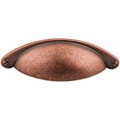 Top Knobs Somerset 2-1/2 Inch Center to Center Cup Cabinet Pull Antique Copper