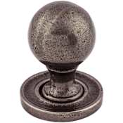 Top Knobs Paris 1-1/4 Inch Round Cabinet Knob from the Britannia Collection Cast Iron