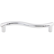Top Knobs Spiral 3-3/4 Inch Center to Center Handle Cabinet Pull from the Nouveau Collection Polished Chrome