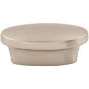 Top Knobs Oval 1-5/8 Inch Oval Cabinet Knob from the Nouveau II Collection Brushed Satin Nickel
